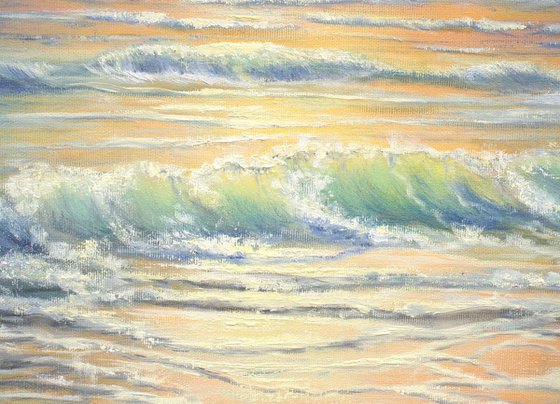 Light over the ocean
