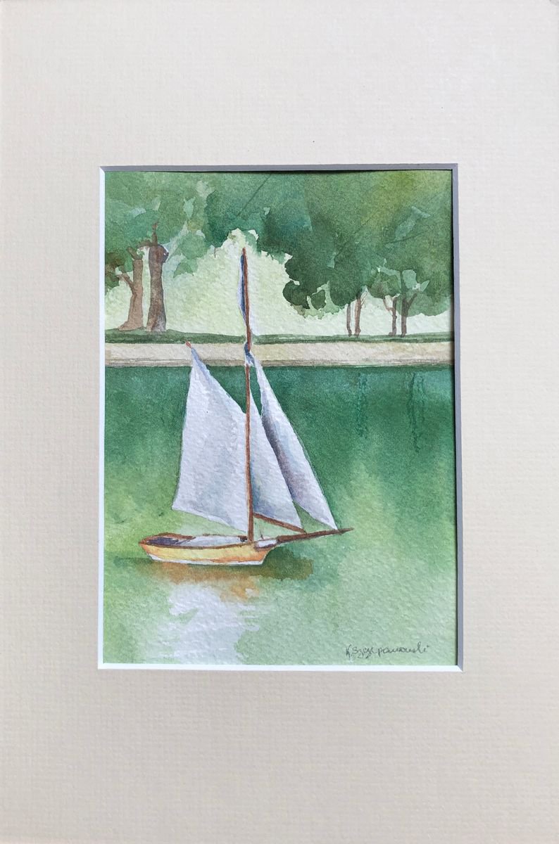 Sailing away by Krystyna Szczepanowski