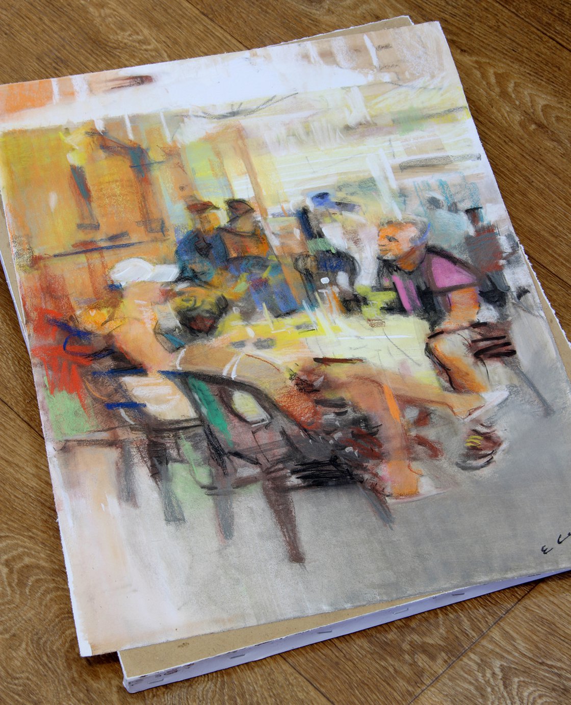 Original pastel drawing on paper Pastel drawing by Eugene Segal Artfinder