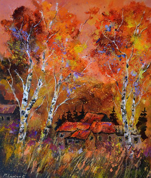 Glowing Autumn in my countryside - 6823 by Pol Henry Ledent