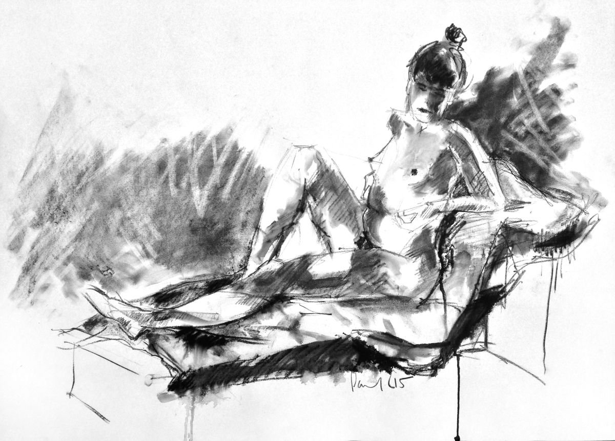 Seated Nude #17 by Paul West