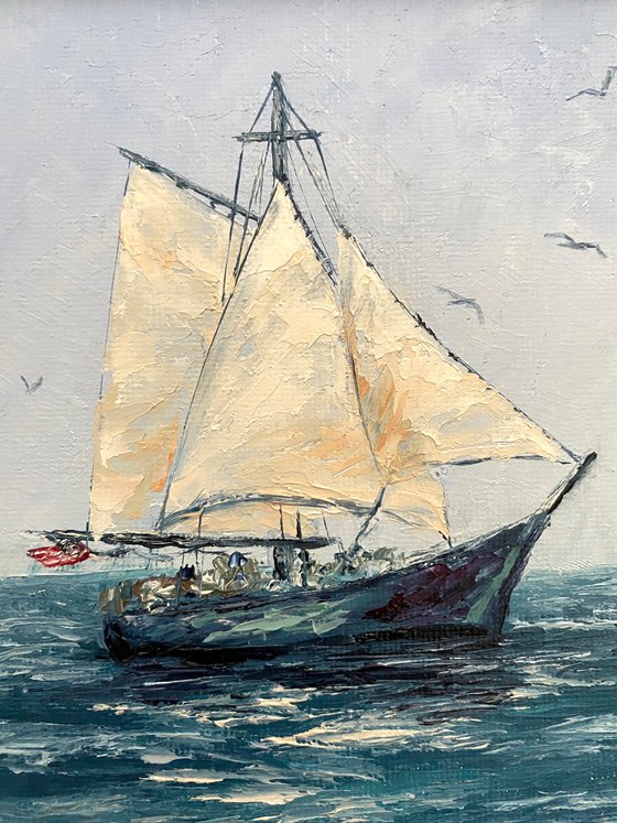 Under sail