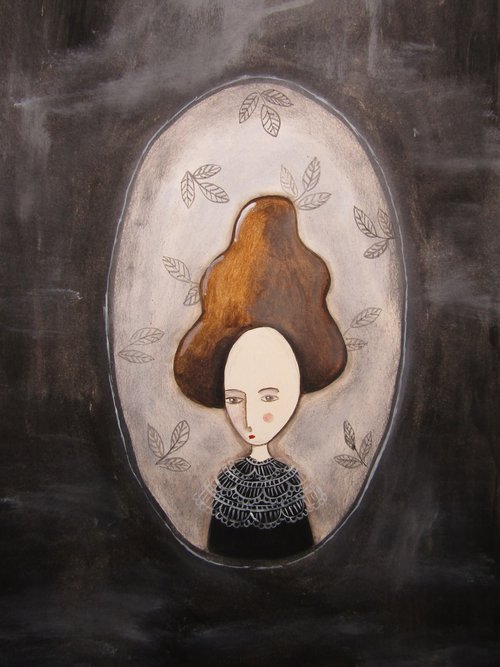 The oval portrait by Silvia Beneforti