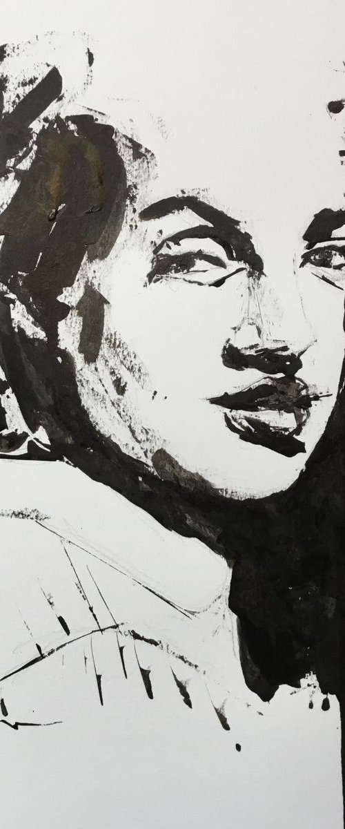 Ink Portrait by Dominique Dève