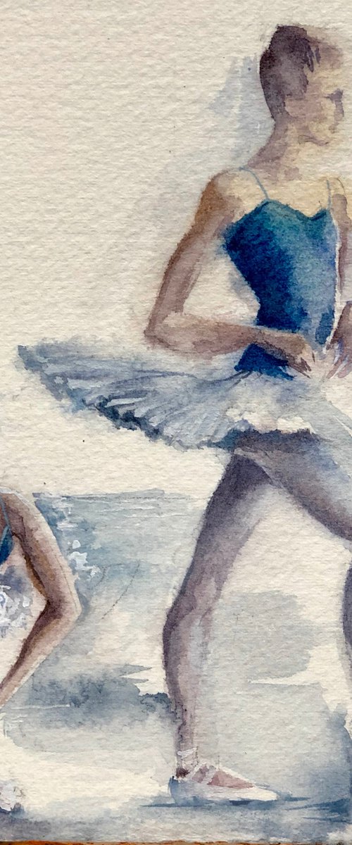 Blue dancers by Larissa Rogacheva