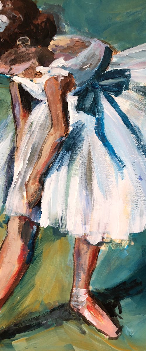 Ballerina (copy from Degas etude) by Olga Kholodova