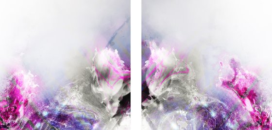 Delirios X/XL large diptych, set of 2 panels