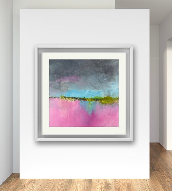 Abstract Landscape - Pink Meadows 1