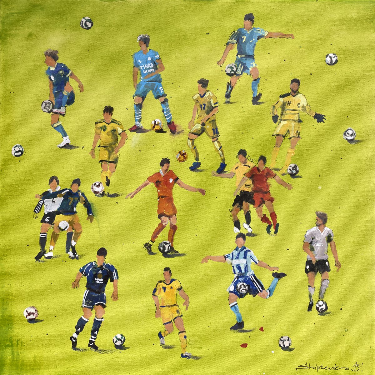 Football Players by Bogdan Shiptenko
