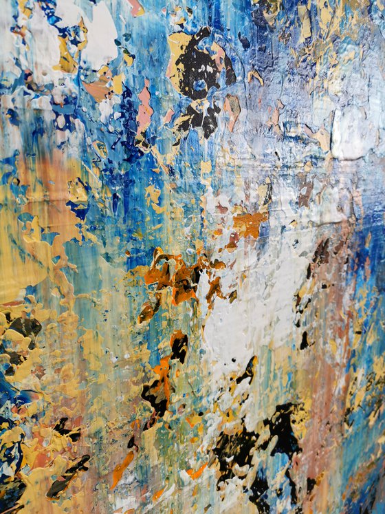 150x100cm. / extra large painting / Abstract 2169