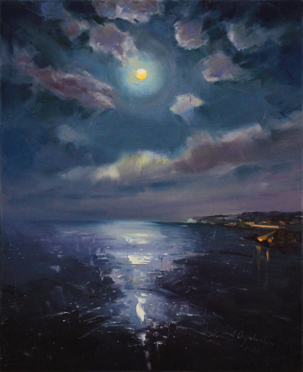 Under the full moon by Alisa Onipchenko-Cherniakovska