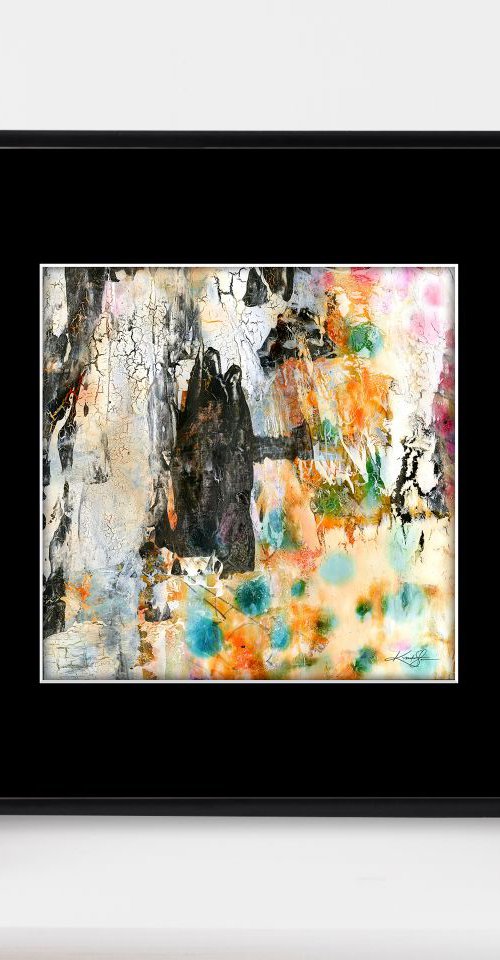 Abstract Dreams 57 - Mixed Media Abstract Painting in mat by Kathy Morton Stanion by Kathy Morton Stanion