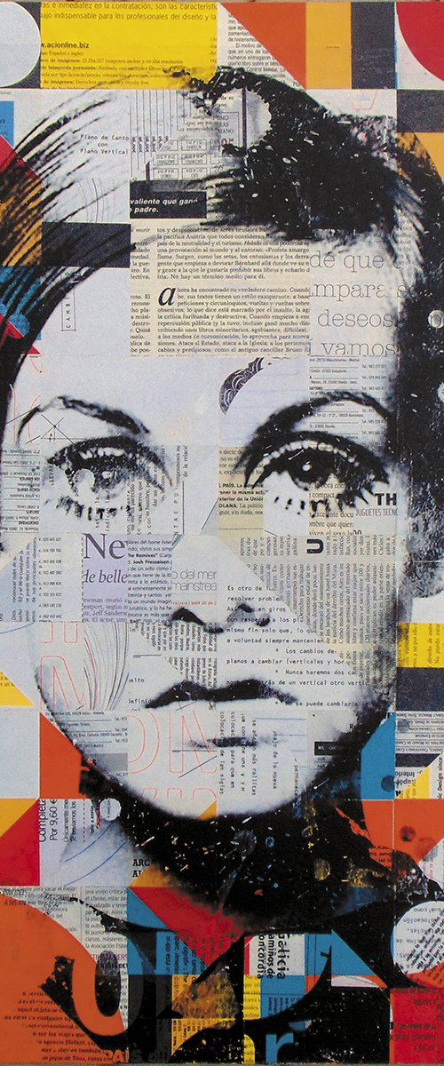 Collage_19_60x60 cm_Twiggy_Pop by Manel Villalonga