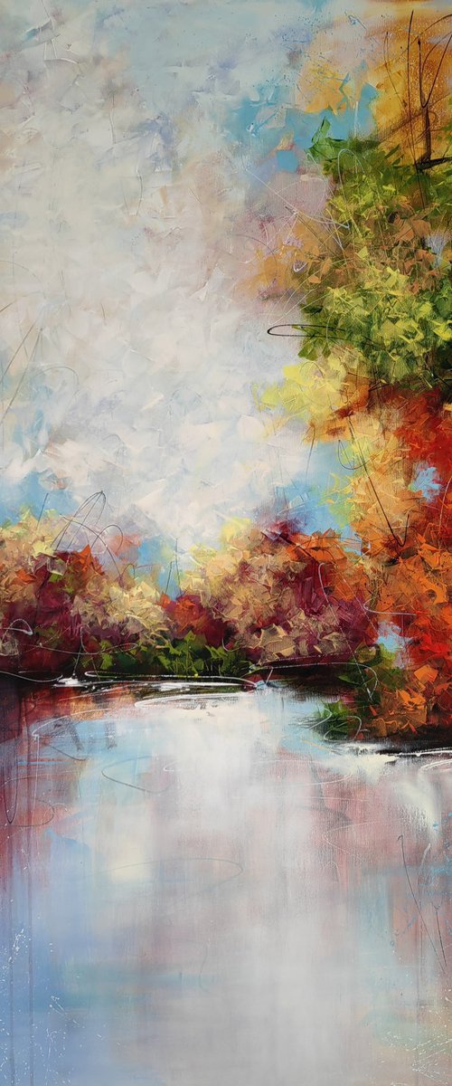 "Autumnal Waterside Whispers" by Vera Hoi