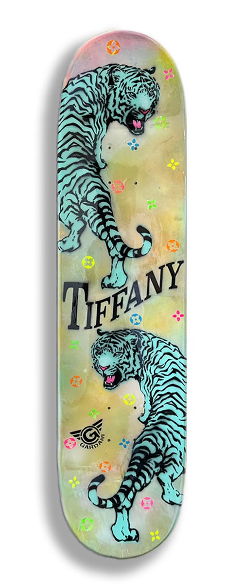 Tiffany Skateboard by Gardani Art