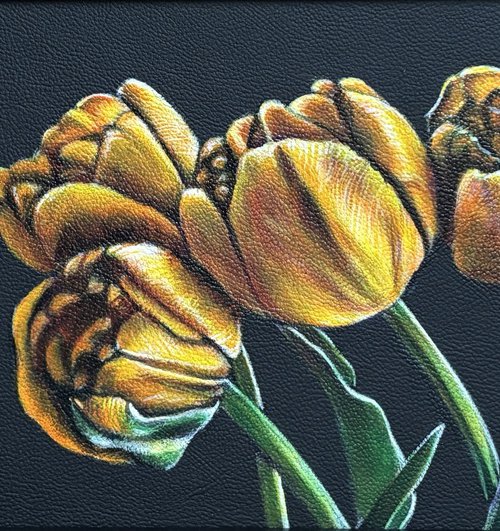 Orange Tulips by Karl Hamilton-Cox