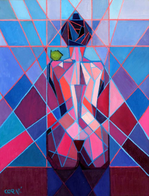 Cubistic woman (2010) by Corné Akkers