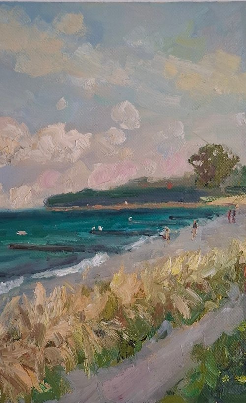 Pleinair painting Baltic Coast by Olena Kolotova