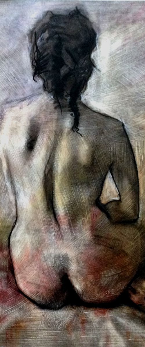 Seated Nude by Anthony Barrow BA(Hons) Fine Art