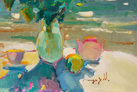 Roses Near the Sea