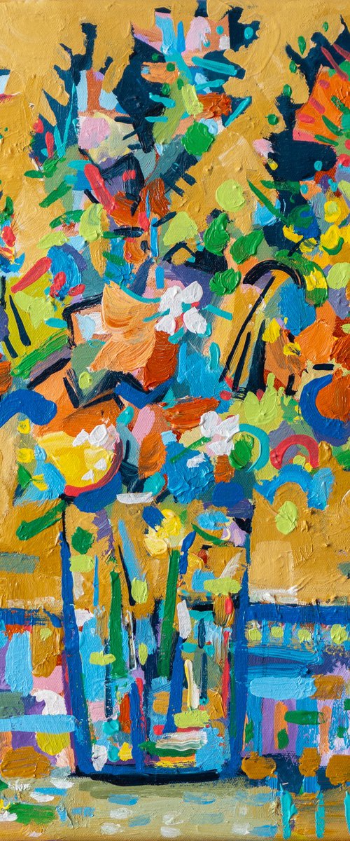 Blooms in Brushstrokes 3 (AV Art) by Joseph Villanueva