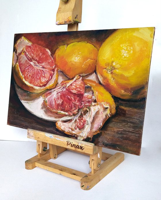 Grapefruit Still life