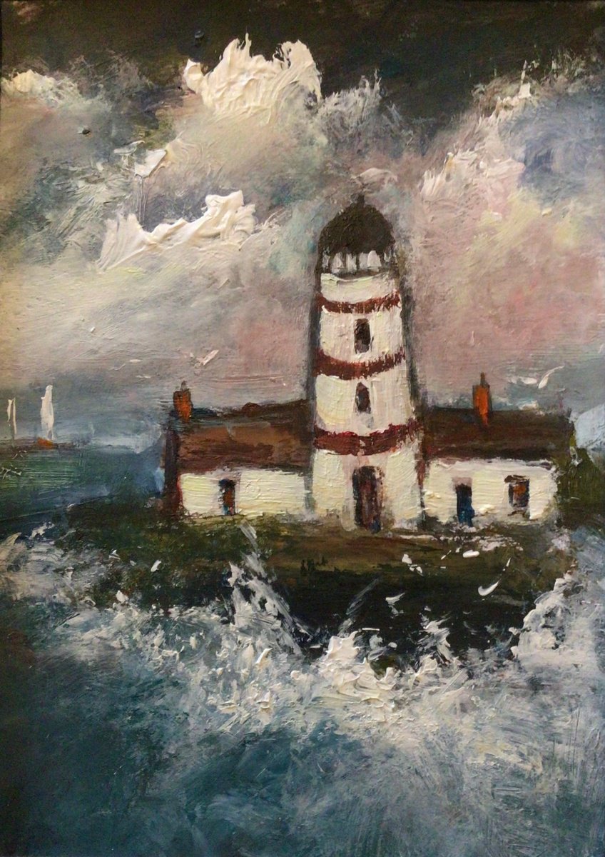 WEST WIND LIGHTHOUSE by Roma Mountjoy
