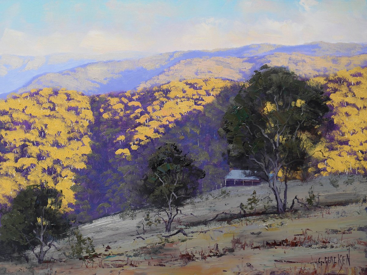 Blue Mountains Vista Toward Narrow Neck By Graham Gercken, 16 X 12, Artwork For Sale On Artfinder