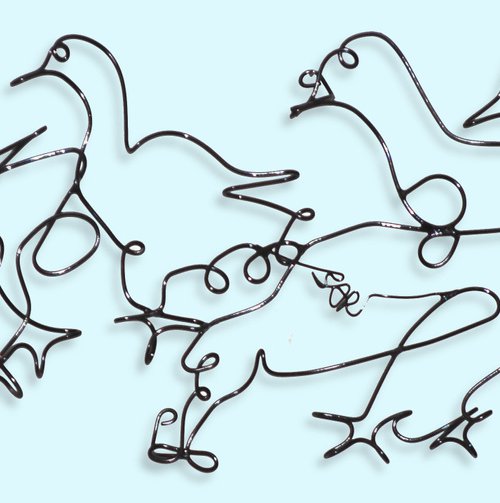 Ducks on Ice #7635 by Bart Soutendijk