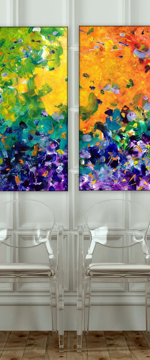 FREE SHIP US | Not Miscable  |   Diptych by Heather W.  Ernst