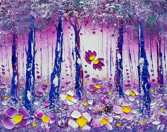 "Winter Forest & Flowers in Love"
