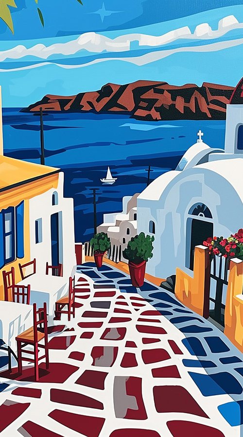 Greek Island VIII by Kosta Morr