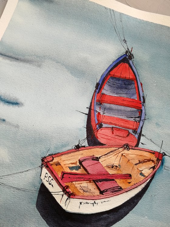 Boat painting