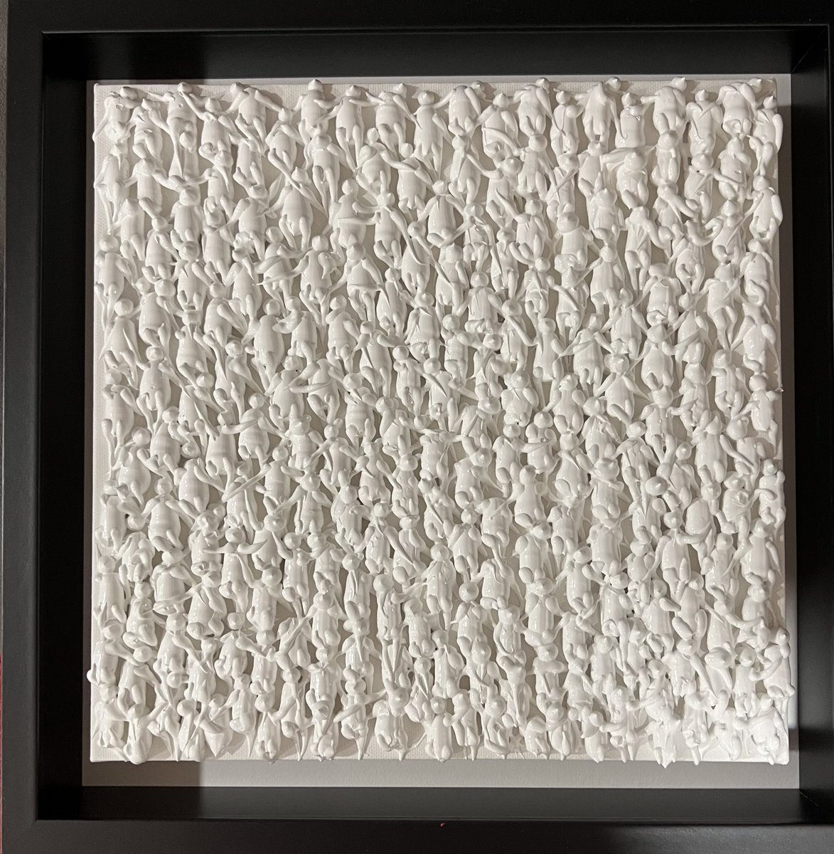 Abstract Portrait Acrylic Painting By Eka Peradze, 15 X 15, Freedom People Eka Peradze Art, Original Artwork