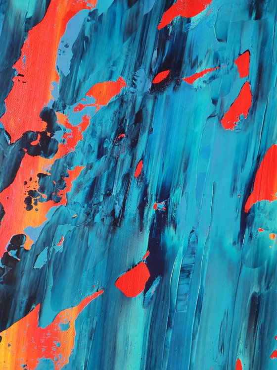 Wash away the pain- XXL abstract painting