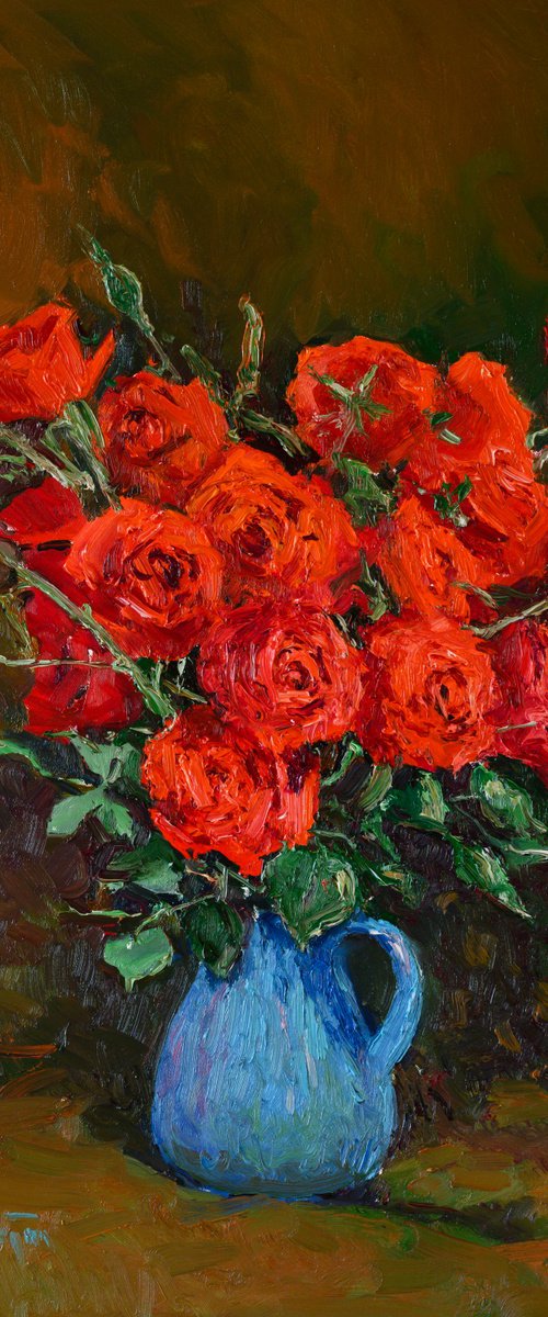 Red Roses by Suren Nersisyan