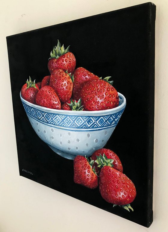 A Bowl of Strawberries,