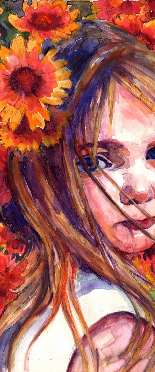 Girl in the Sun by QI Debrah