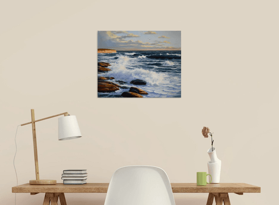 A seascape with waves II