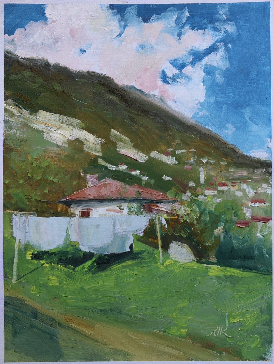 Laundry Morning In Ossuccio By Oleg Kamaev, 13 X 17, Artwork For Sale On Artfinder