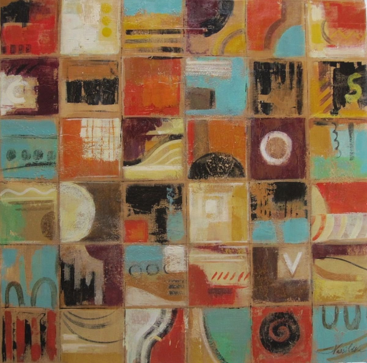  Summer Diary By Silvia Vassileva, 30 X 30, Artwork For Sale On Artfinder