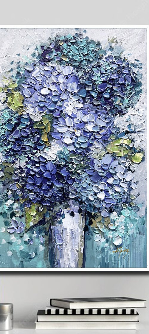 Hydrangea by Moonlight by Lana Guise