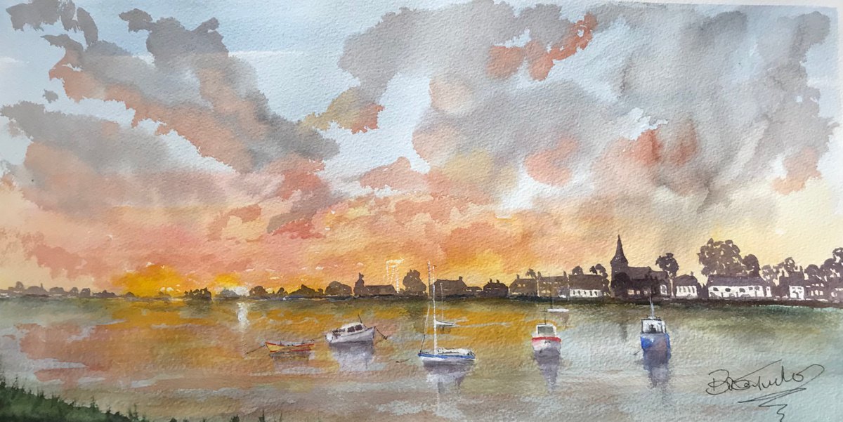 Evening at Bosham by Brian Tucker