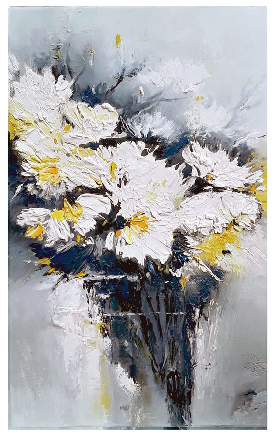 White flowers in a vase