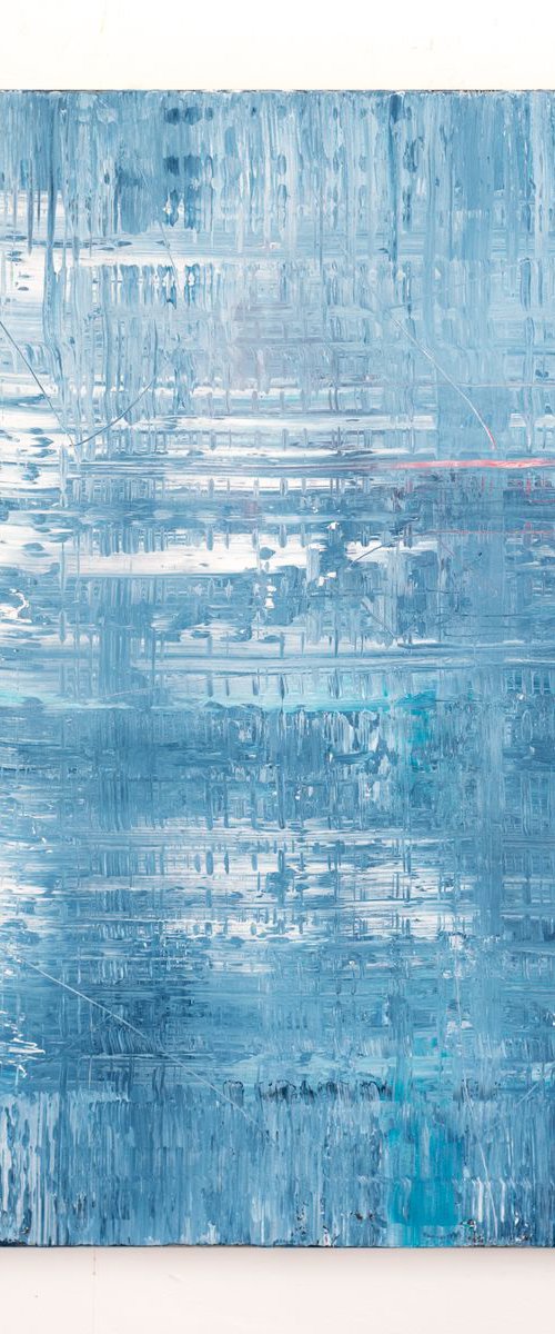 Blue abstract painting TB359 by Radek Smach
