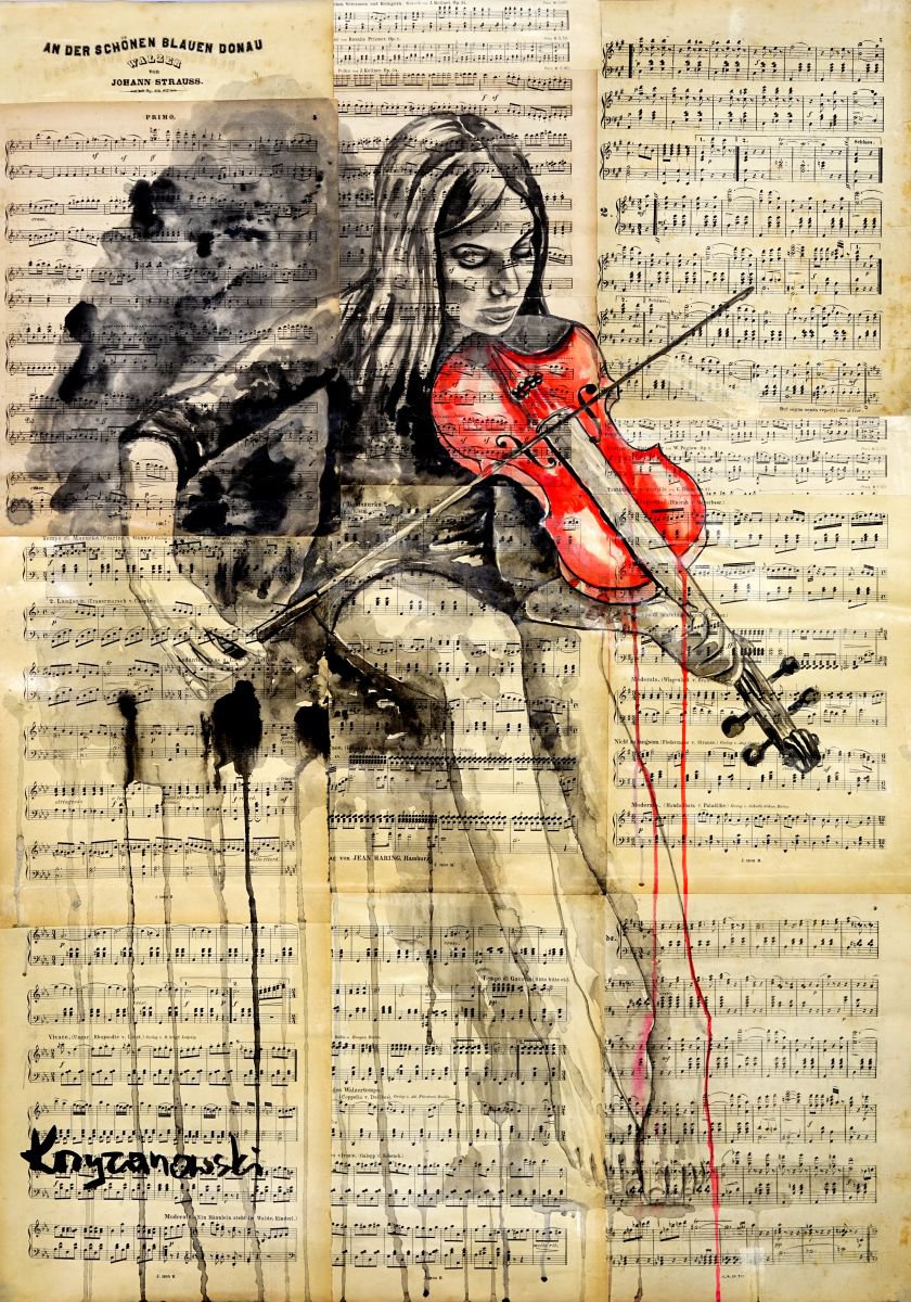 The red violin by Krzyzanowski Art