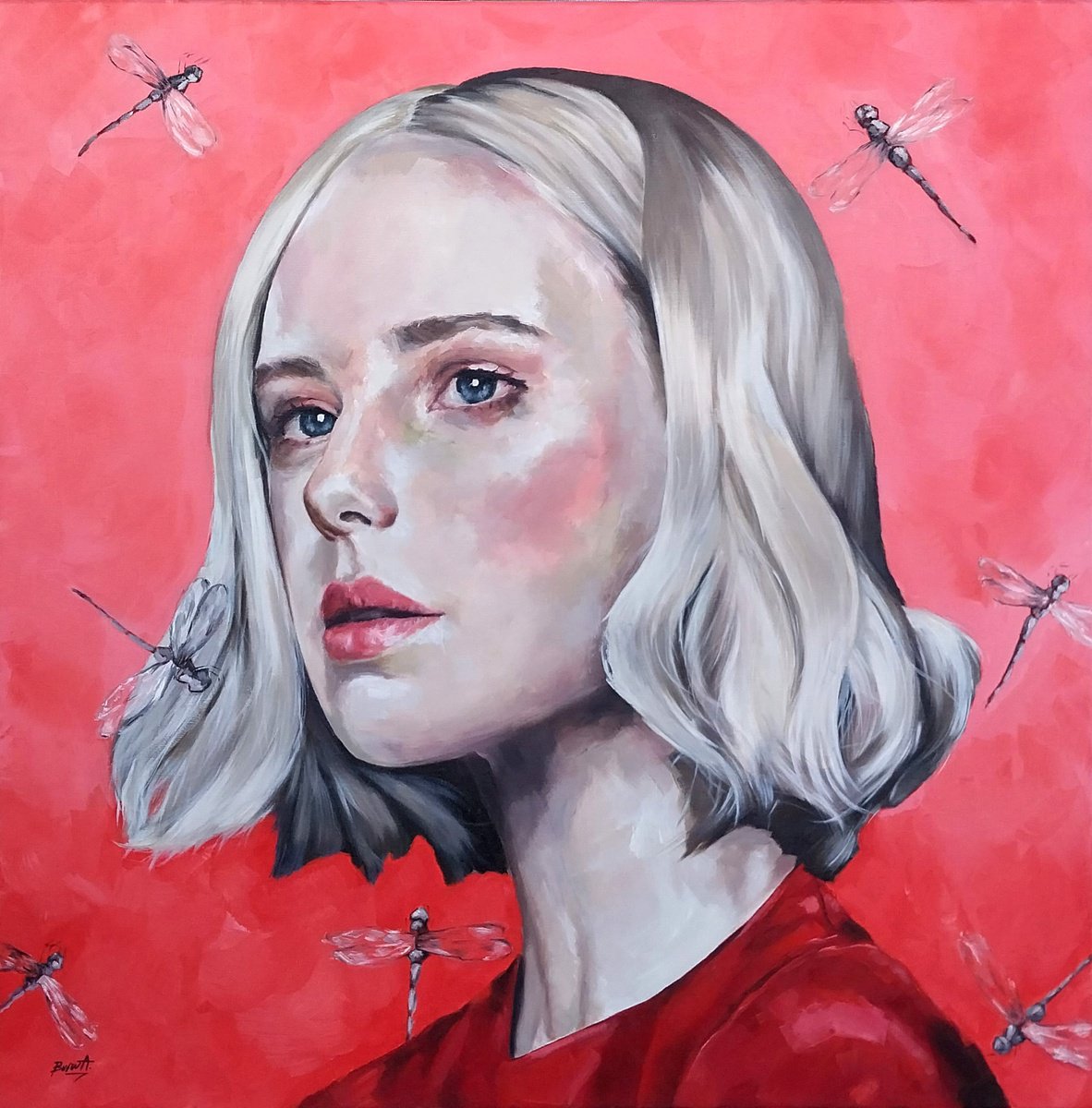 Dragonfly By Burcu Akarcay, 31 X 31, Artwork For Sale On Artfinder