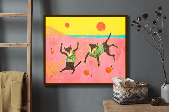 Dance with oranges
