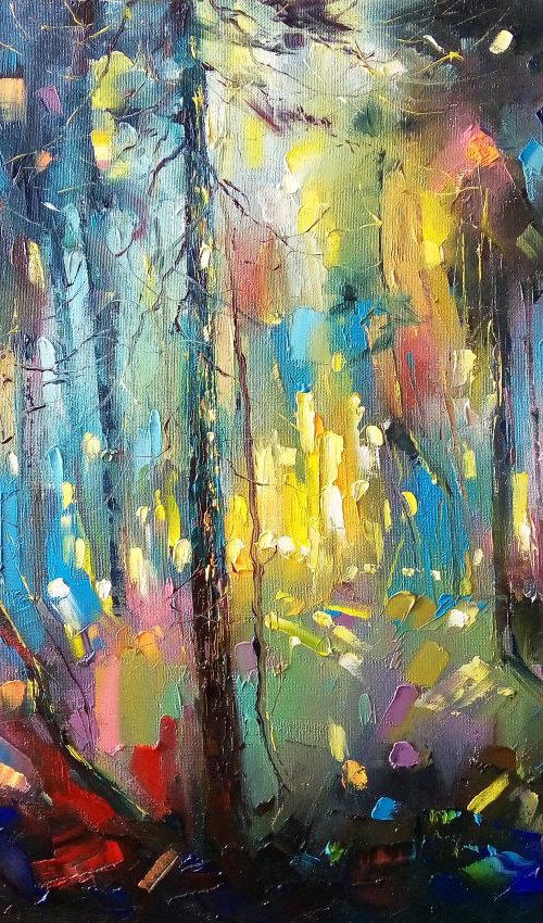 Forest lights by Artem Grunyka