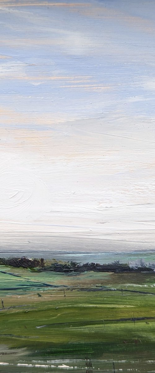Miniature Abstract Chilterns Landscape #2 by Jo Earl